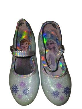 Frozen Holographic Glitter Mary Jane Shoes for Kids - Elsa & Anna